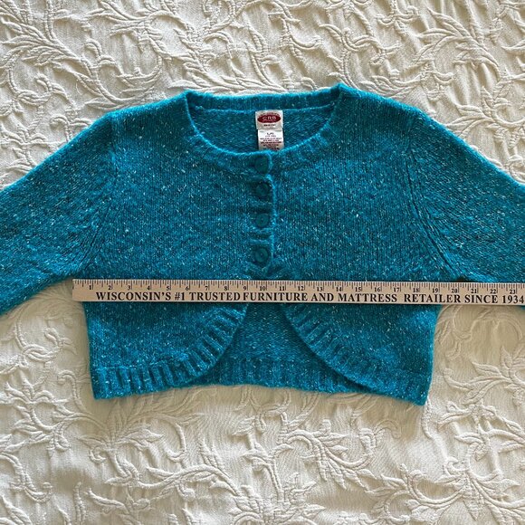 SHRUG Teal Canyon River Blues Sweater Large ~ NEW - Picture 6 of 9